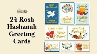 ✡️🍯 Start the Jewish New Year Right with Stunning Rosh Hashanah Greeting Cards 💌