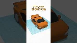 [1DAY_1CAD] SPORTS CAR #shorts #tinkercad #project