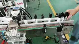 Automatic plastic bottle e-liquid sticker orientation labeling machine