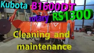 Kubota tractor B1600DT　rotary　RS1300 上塗り塗装　&　整備 No 6