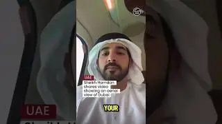 Sheikh Hamdan share Video showing an aerial view of dubai. #fazzaprince #dubailuxurypenthouse #faz3