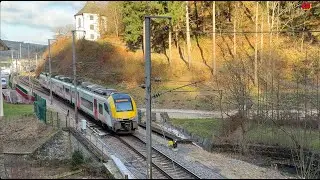 LUXEMBOURG  🇱🇺 | Trains Belges &agrave; Clervaux   |  Belgique Bretagne T&eacute;l&eacute; 🇧🇪