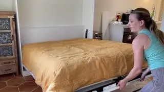 Murphy bed opening and closing instructions