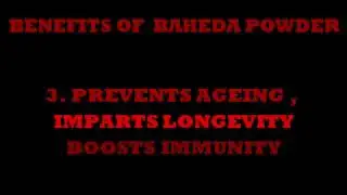 BAHEDA POWDER BENEFITS