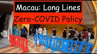 [4K] Walking Macau Streets: Rua de Coimbra (Zero COVID Policy)