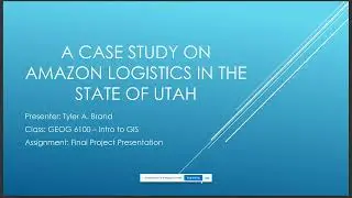 ArcGIS Pro Case Study on Amazon Logistics in the State of Utah