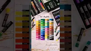 Affordable Oil Pastels you must try! 🌈😍 #oilpastels #brustro  #art #swatches #trendingshorts