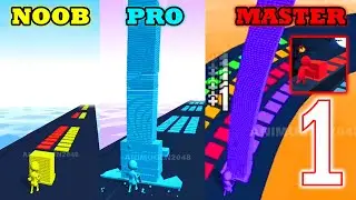 NOOB vs PRO vs MASTER - Stack Colors | Gameplay Walkthrough Instant Win 👍 | Animugen2048