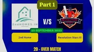 REVOLUTION STARS VS. 2nd HOME ☆ 1ST INNINGS ☆ 25 SEPTEMBER 2025 ☆