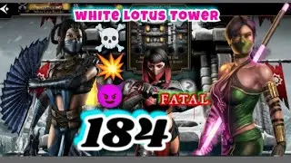 WHITE LOTUS FATAL TOWER 184 HARD BATTLE 😈💥☠️ | MORTAL KOMBAT MOBILE 2022