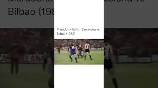 Maradona fight .Barsa VS Bilbao (1982) #shorts