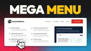 GenerateBlocks Native Mega Menu Builder 👀 First Look!