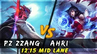 Pz Zzang - Yone vs Ahri MID Patch 12.15 - Yone Gameplay
