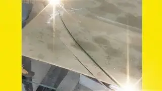 Big size glass round shape cutting 