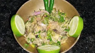 Smoked Goroi Fish Pitika (Bharta) 🐟🤤 | Northeast Food 😍 | Cooking Zone 