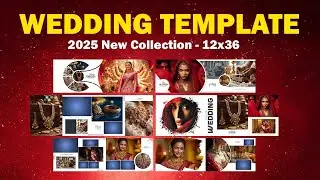 12x36 Wedding Album Template Collection &mdash; Bold Group Photo Designs