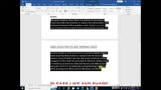 CS602 GDB SOLUTION