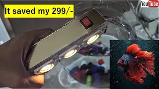 How to make fish tank lamp| aquarium light [led light fish tank]