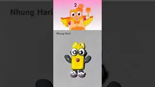 I made Sprunki Numberblocks Baby 2 x Tails 😎 #sprunki #numberblocks #clay