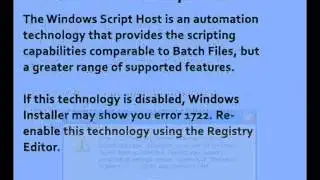 Fix Error 1722