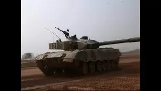 China's Main Battle Tank Unit Conducts Live Fire Exercise under  High Temperature