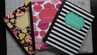 Composition Notebook Wrap Tutorial- Vinyl Wrap- Quick and Easy- How to wrap a composition notebook