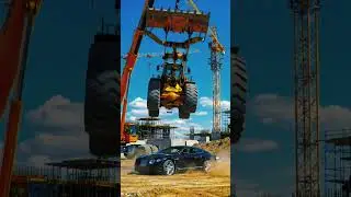 Bentley vs Giant Construction Loader &ndash; Can Luxury Survive the Drop? 😱💥