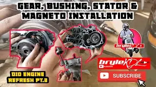 Honda Dio Gear box Bearing, bushing, stator and magneto installation | Engine Refresh pt.3