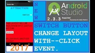 Android Studio tutorial - Android switch button example. Change layout with switch. NEW