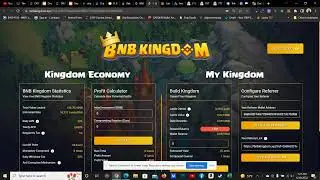 BNB KINGDOM - 100 BNB IN CONTRACT (SO FAR) - HUGE POTENTIAL FOR MASSIVE GAINES -OTHER PASSIVE PLAYS