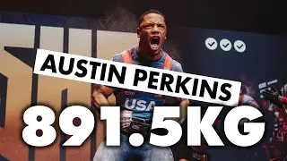 Austin Perkins | 891.5kg @ 74kg WR Total | 1st Place | Sheffield 2026