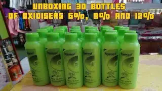 UNBOXING 30 BOTTLES OF OXIDER 6%, 9% AND 12% #unboxing #oxidiser #haircare