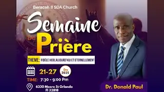 Semaine de Prière  | Past. Donald Paul | 12 -25-2025
