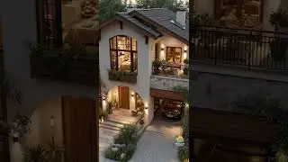 Dream House #146 - Modern Tuscan Villa With Arched Windows That Captures Evening Magic!