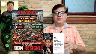 JAN 31 BBM RESIGN EDSA RALLY NI MIKE DEFENSOR TATALBUGAN ONE TIME BIG TIME RALLY NI CHAVIT SINGSON?!