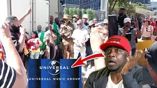 South African Musicians Protest Outside Universal Music Group Offices Demanding Their Royalties