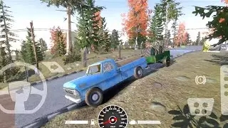 Pickup Truck Loads Heavy Tires In Trailer | Offroad Masters 4x4 Simulator Android Gameplay HD