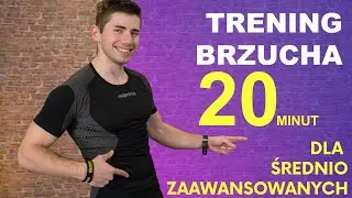 TRENING BRZUCHA 🔥 dla średnio zaawansowanych 20 min (40/20) bez sprzętu