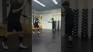 Pool noodle sparring #trending #boxing #boxefitness #viralvideo #shorts #boxingtrainer #2025 #fun