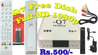 Q7 Set top Box  Q7 HD Receiver MPEG- 4  Youtube Live Q7 Box Unboxing