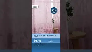 OVZME Blush Pink Curtains 84 in. 2 Panels