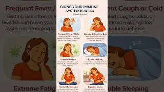 ⚠️ Signs Your Immune System Is Weak | Don&rsquo;t Ignore These Symptoms #healthylifestyle #healthtips