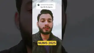 NUMS MDCAT 2025 #drawaisgillani
