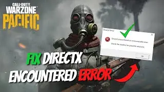 How To Fix COD Warzone Pacific Directx Error | Fix Warzone All Errors 👈