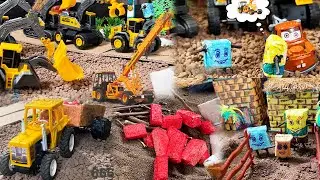 kids Playing Toys Cranes Tractor Play Games education rhyme poem #kidslearning #kidstoys #cartoon
