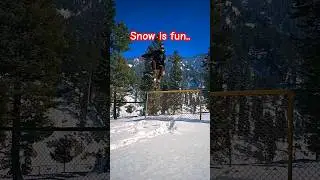 fun in snow #gulmarg #gulmargsnowfall #nature #kashmirheaven #kashmirbeauty