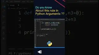 Do you Know About this Default Argument Rule in Python ? Programming | 