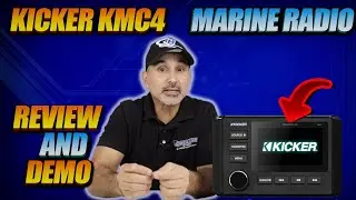 Обзор и демонстрация головного устройства Kicker KMC4 Marine с Bluetooth