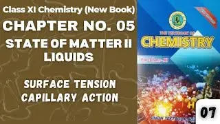 Ch5 State of matter ll Liquids | Surface Tension | Capillary action |Class 11 chemistry Sindh board