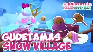 Все 12 новых Гудетам в Снежной деревне 🍳 Приключения на острове Hello Kitty